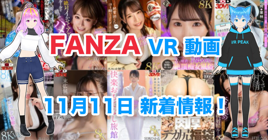 2024年11月11日FANZA VR動画 新着情報